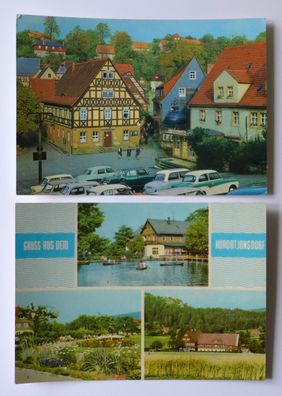 2 AK Jonsdorf Jugendherberge Hide Coppi Hohnstein DDR Ansichtskarte