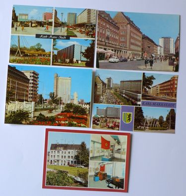 5 AK Karl Marx Stadt Chemnitz DDR Ansichtskarte