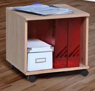 Rollcontainer Schubcontainer sonoma Eiche Nachtschrank