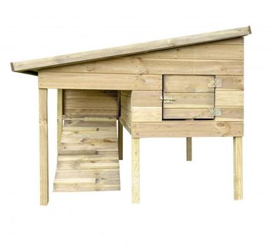 Hühnerstall aus Holz imprägniert 120x116x104