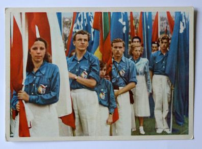 AK Die Jugend der Welt will den Frieden Motiv 20 Tschechoslowakei DDR Ansichtskarte