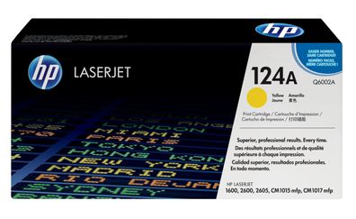 HP Toner inkl. Trommel Q6002A Gelb (ca. 2000 Seiten)