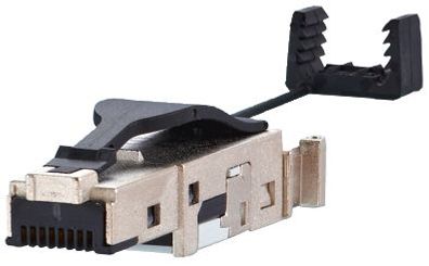 E-DAT Industry IP20 RJ45 field plug black