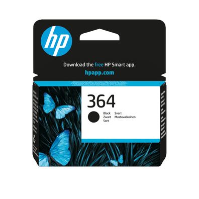 HP Tintenpatrone Nr. 364 CB316EE Schwarz (ca. 250 Seiten)