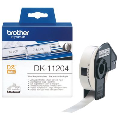 Brother Mehrzwecketiketten DK-11204 (400 St.) weiß 17 x 54 mm