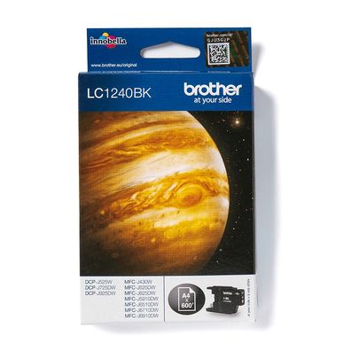 Brother Tintenpatrone LC-1240BK Schwarz (ca. 600 Seiten)