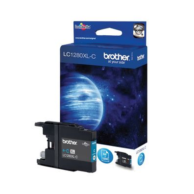 Brother Tintenpatrone LC-1280XLC Cyan (ca. 1200 Seiten)