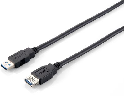 equip USB 3.0 Verlängerung A-Stecker/ A-Buchse 3m schwarz