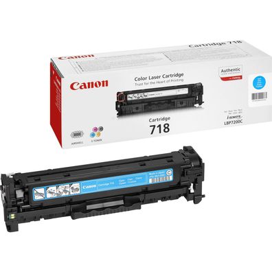 Canon Toner 718 cyan (ca. 2900 Seiten)