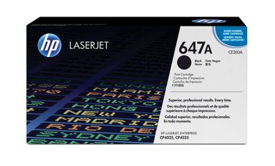 HP Toner 647A CE260A Schwarz (ca. 8500 Seiten)