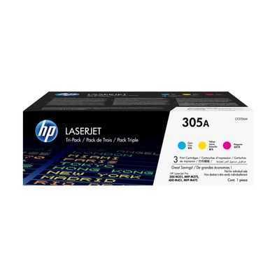 HP 305A 3er-Pack Cyan/Magenta/Gelb Orig. LaserJet Tonerkar