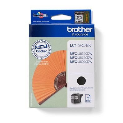 Brother Tintenpatrone LC-129XLBK Schwarz (ca. 2400 Seiten)
