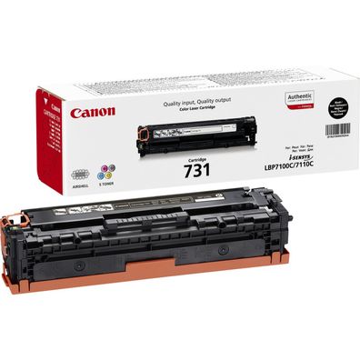 Canon Toner 731 BK Schwarz (ca. 1.400 Seiten)