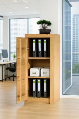 Büroschrank Wildeiche Aktenschrank Eiche