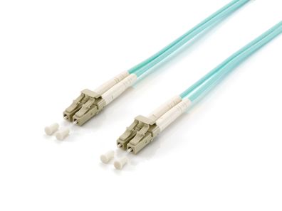 equip LWL Patchkabel LC/LC 50/125µ OM3 türkis 15m