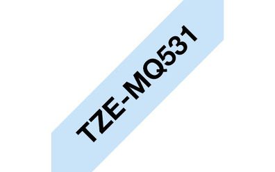 Brother Schriftband TZe-MQ531 pastell blau / schwarz 12mm x 4m