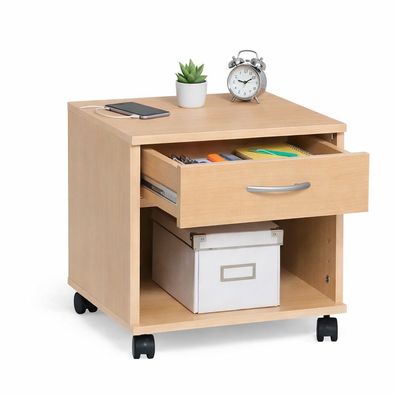 Rollcontainer 40 x 40 x 41 Schubcontainer Ahorn Nachtschrank #1967