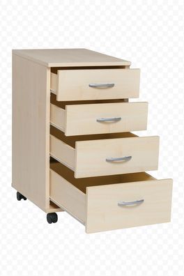 Rollcontainer Ahorn Schubcontainer Container Büroschrank #1940