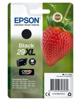 Epson Tintenpatrone 29XL Schwarz (ca. 470 Seiten)