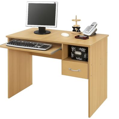 PC-Tisch Computertisch Schülerschreibtisch Buche Dekor #2201