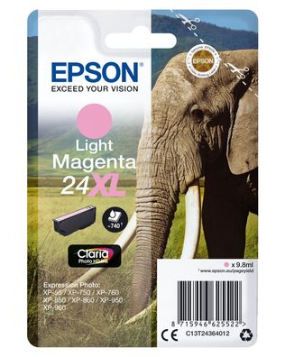 Epson Tintenpatrone 24XL T2436 Claria Magenta hell Photo