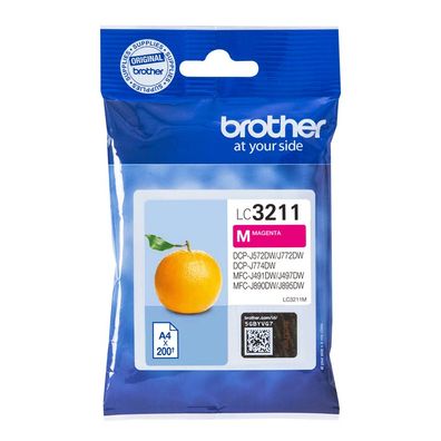 Brother Tintenpatrone LC-3211M Magenta (ca. 200 Seiten)