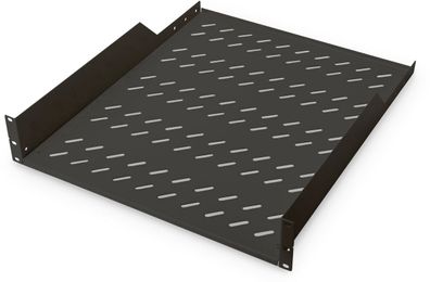 Digitus 2HE Fachboden perforiert, Schwarz 25 kg, 85x483x550 mm