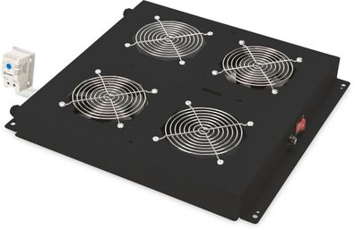 Digitus Dachlüftereinheit Unique und Dynamic, 2 Lüfter, Schwarz