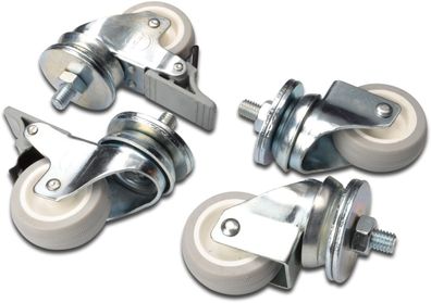 Digitus Laufrollen-Set Wandgehäuse 2 Stück feststellbar 250 kg
