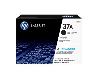 HP 37A Schwarz Original LaserJet Tonerkartusche