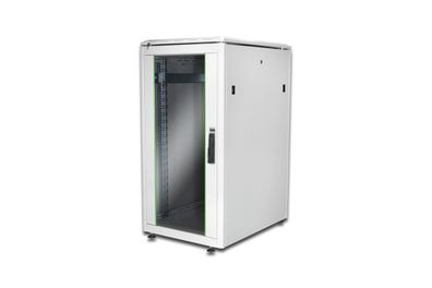 Digitus 22HE Unique Netzwerkschrank 600x800 mm Glastür Grau