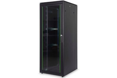Digitus 47HE Unique Netzwerkschrank 600x600mm Glastür Schwarz