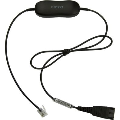 JABRA Anschlusskabel GN1221 glatt, QD auf RJ9