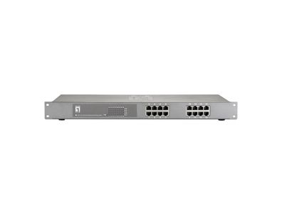 LevelOne 16-Port Fast Ethernet PoE Switch, 802.3at PoE+, 150W