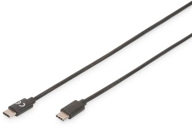 Digitus USB Type-C 2.0 Anschlusskabel St/St 3.0m schwarz