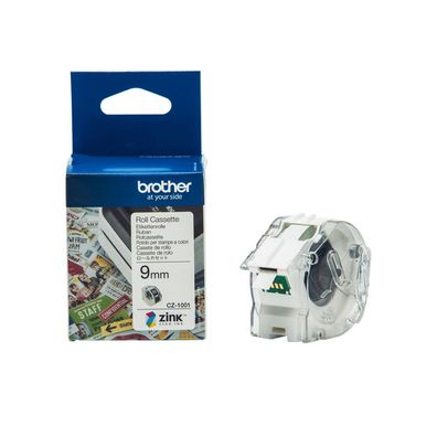 Brother Farbetikettenrolle CZ-1001 BxL 9mm x 5m