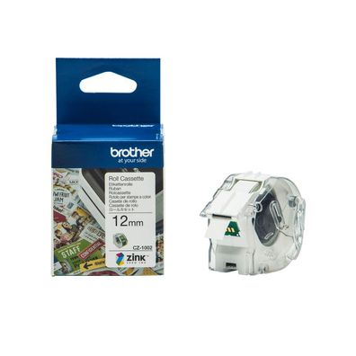 Brother Farbetikettenrolle CZ-1002 BxL 12mm x 5m