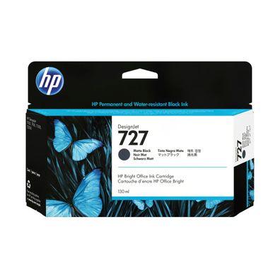 HP 727 Mattschwarz DesignJet Tintenpatrone, 130 ml