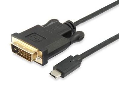equip USB Typ C auf DVI-D-Dual-Link Kable St. auf Stecker, 1.8