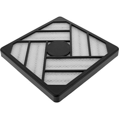 InLine® Filter + Einbaukassette, 120x120mm, schwarz