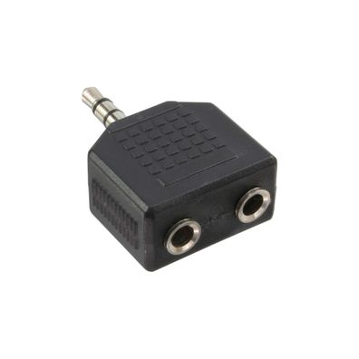 InLine® Audio Adapter, 3,5mm Klinke Stecker an 2x 3,5mm Klinke Buchse, Stereo, s