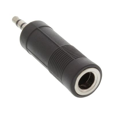 InLine® Audio Adapter, 3,5mm Klinke Stecker Stereo an 6,3mm Klinke Buchse, Stere