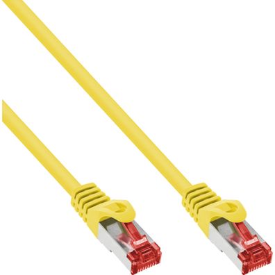 InLine® Patchkabel, S/FTP (PiMf), Cat.6, 250MHz, PVC, Kupfer, gelb, 7,5m, gelb