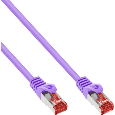 InLine® Patchkabel, S/FTP (PiMf), Cat.6, 250MHz, PVC, Kupfer, purple, 5m, purple