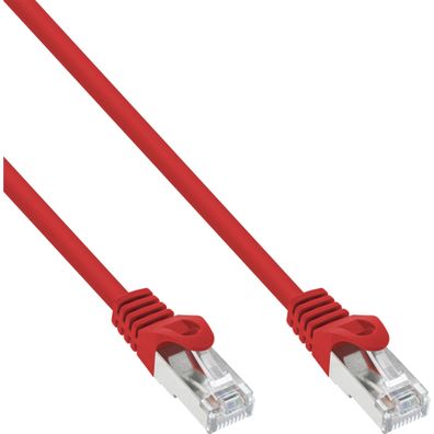 InLine® Patchkabel, F/UTP, Cat.5e, rot, 0,3m, rot