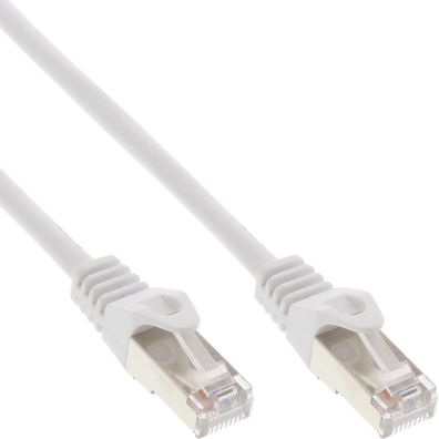 InLine® Patchkabel, SF/UTP, Cat.5e, weiß, 1m, weiß