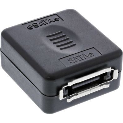 InLine® eSATA auf SATA Adapter, eSATA Buchse an SATA Buchse, schwarz