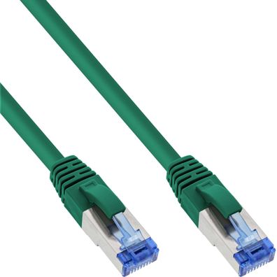 Patchkabel, S/FTP (PiMf), Cat.6A, 500MHz, halogenfrei, Kupfer, grün, 15m, grün