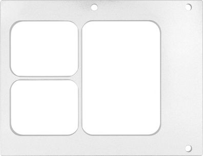 Matritze für dreikammerigen Behälter aus eloxiertem Aluminium
