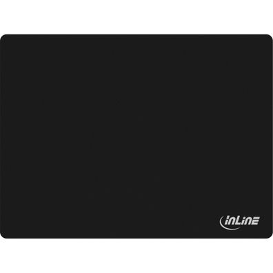InLine® Maus-Pad, Soft Gaming Pad, 350x260x3mm, schwarz, schwarz